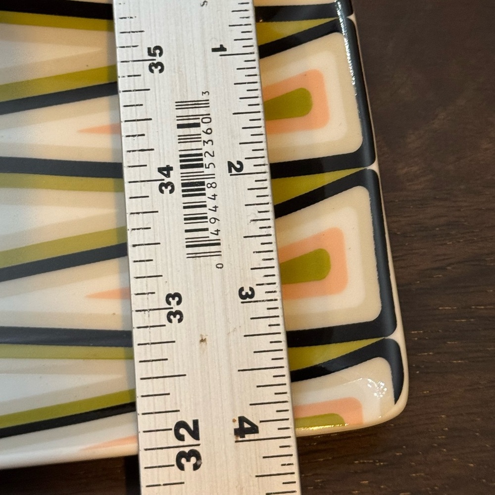 NWT CB2 Dash Geometric Patterned Small Rectangular Tray / Platter Crate&Barrel - Picture 5 of 5